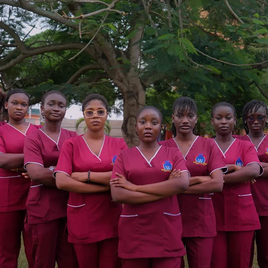 Wellspring University nursing and health sciences students